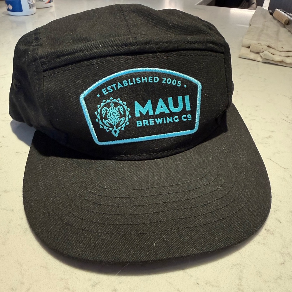 Maui Brewing Co. Black Cap with Teal Logo